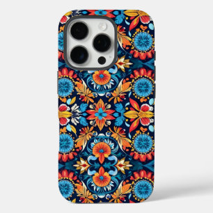 Coque iPhone 16 Pro Coloré Boho Élégance florale : Mandala vibrant