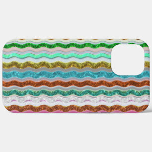 Case-Mate iPhone Case Coloré de rayures ondulées ressemblant à des serpe