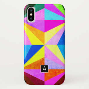 Coque Case-Mate iPhone Coloré Moderne Multi-Coloré Géométrique Monogram