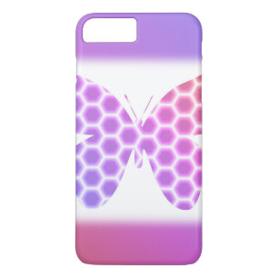 Coque Case-Mate Pour iPhone Coloré Peach rose violet orné de papillon géométri