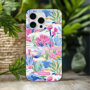 Coque Case-Mate iPhone Coloré Preppy Country Floral Nom personnalisé