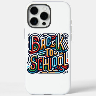 Coque iPhone 16 Pro Max Coloré Retour à la conception de l'école