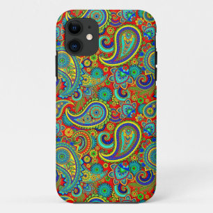 Coque iPhone 11 Coloré Retro Floral Motif