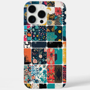 Coque iPhone 16 Pro Max Colorful Abstrait et Floral Pattern Colltern