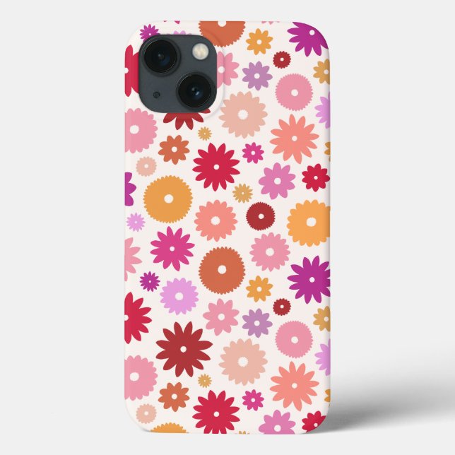 Coques Case-Mate iPhone Colorful Blooms Pattern (Verso)