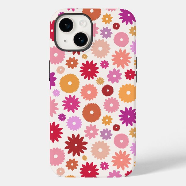Coques Case-Mate iPhone Colorful Blooms Pattern (Verso)