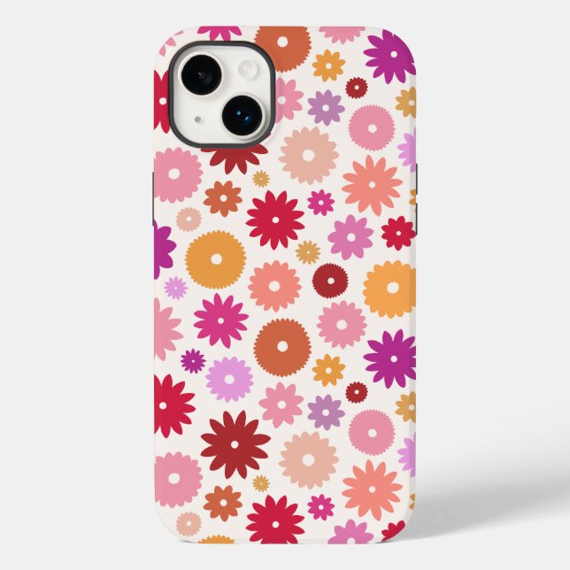 Coques Case-Mate iPhone Colorful Blooms Pattern (Verso)