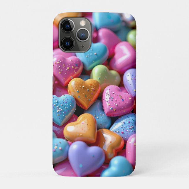 Coques Case-Mate iPhone Colorful Candy Love Hearts (Dos)