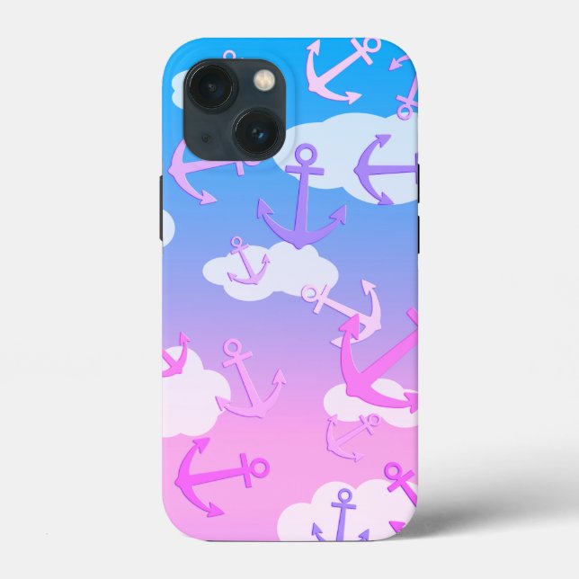 Coques Case-Mate iPhone Colorful Cute Ancres flottantes Pastel (Verso)