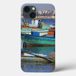 Coques Pour iPhone Colorful fishing boats in the Harbor of