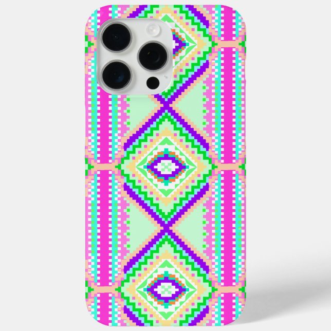 Coques Case-Mate iPhone Colorful Geometric Boho Pattern (Verso)