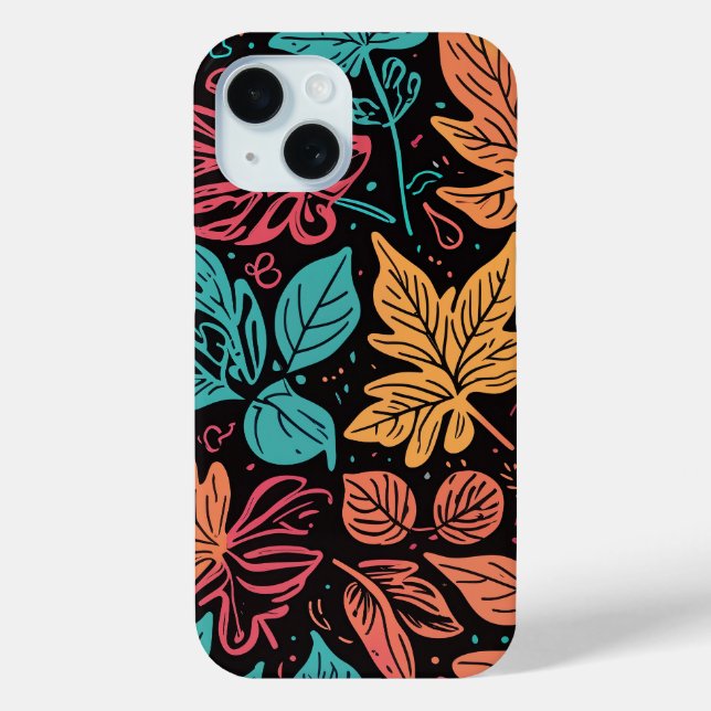 Coques Case-Mate iPhone Colorful Leaves iPhone case (Verso)