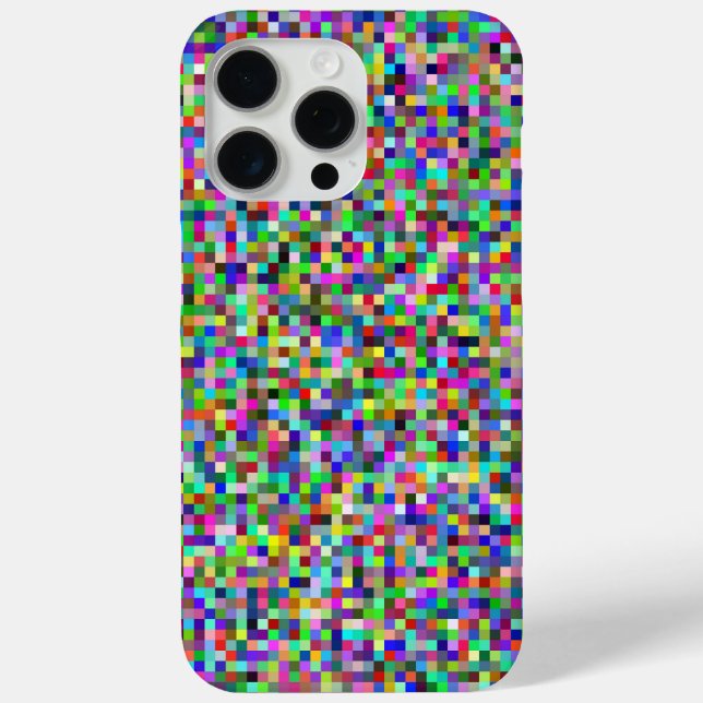 Coques Case-Mate iPhone Colorful Pixel Squares Background Pattern (Verso)