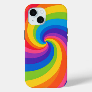Coque Case-Mate iPhone Colorful Rainbow Swirl Abstract Phone Case – Bold 