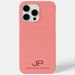 Coque Case-Mate iPhone Coloris de teintes Elégant Monogramme moderne Nom