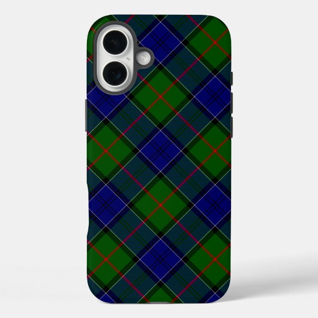 Coques Case-Mate iPhone Colquhoun tartan bleu vert plaid (Verso)