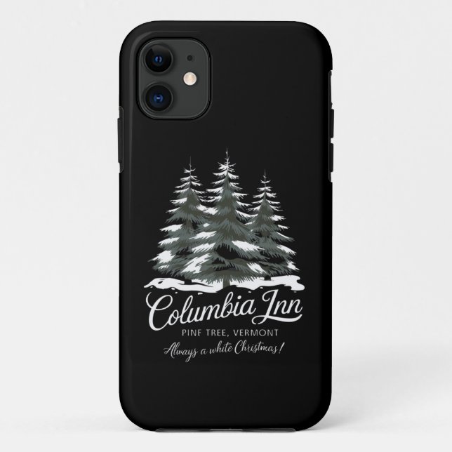 Coques Case-Mate iPhone Columbia Inn Pine Tree Vermont Un Noël Blanc (Dos)