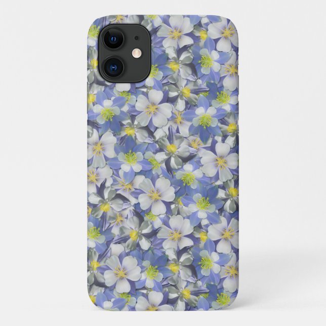 Coques Case-Mate iPhone Columbines Motif sans couture (Dos)