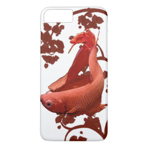 Coque iPhone 7 Plus Combattant Siamois Betta Rouge