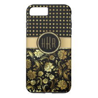 Combinaison Black & Gold Damask & PolkaDot