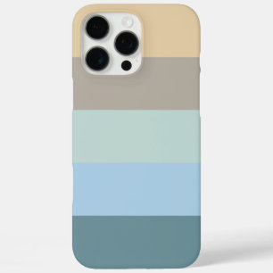 Coque iPhone 16 Pro Max Combo Cinq Couleurs - Sable Brown Bleu Beige Turqu