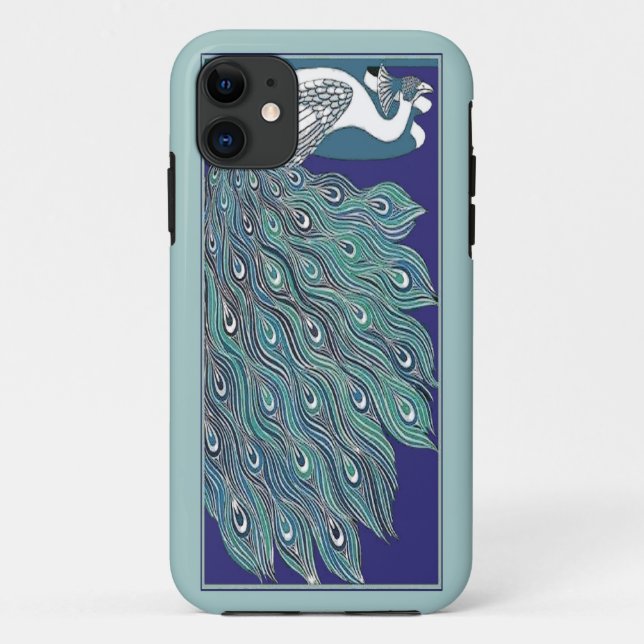 Coques Case-Mate iPhone Compagnon de cas du paon iPhone5 de Nouveau d'art (Dos)