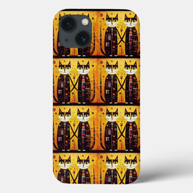 Coques Case-Mate iPhone Compagnons Abstraits : Une Histoire de Deux Chats (Verso)