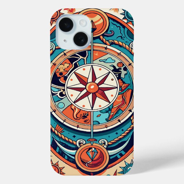 Coques Case-Mate iPhone Compas céleste (Verso)