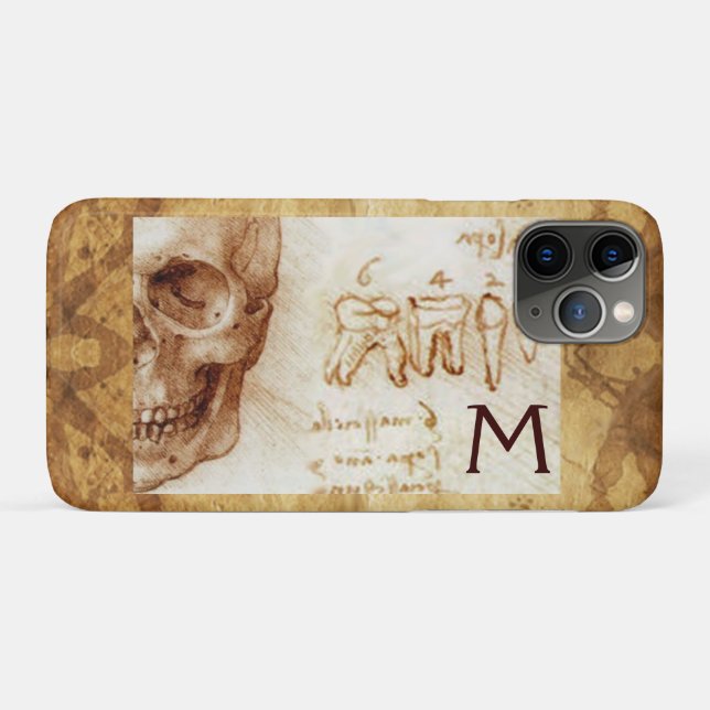 COQUES Case-Mate iPhone COMPÉTENCE ET DENTS, CLINIQUE DENTAIRE, MONOGRAMME (Dos (Horizontal))