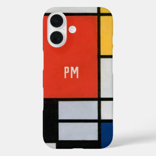 Coque Pour iPhone 16 Composition Abstraite Vintage par Piet Mondrian
