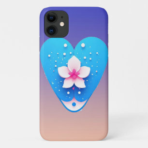Case-Mate iPhone Case Composition de fleurs colorées sur fond bleu