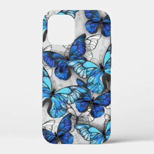 Case-Mate iPhone Case Composition des White and Blue Butterflies