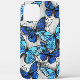 Case-Mate iPhone Case Composition des White and Blue Butterflies