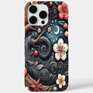 Coque iPhone 16 Pro Max Composition détaillée de fleurs de cerisier