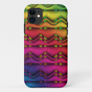 Etui iPhone Case-Mate Composition fractale - ondes colorées