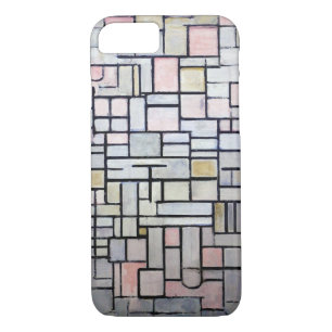 Case-Mate iPhone Case Composition rose et gris, Mondrian