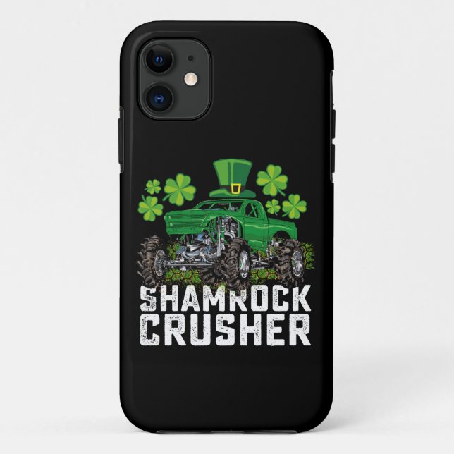 Coques Case-Mate iPhone Concasseur Shamrock Fête de la Saint-Patrick Monst (Dos)
