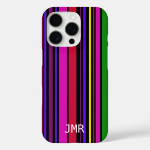 Coque iPhone 16 Pro Concepteur de codes-barres multicolores