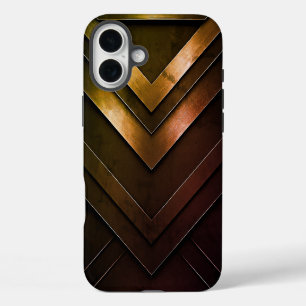 Coque Pour iPhone 16 Plus Conception abstraite de Chevron stratifié