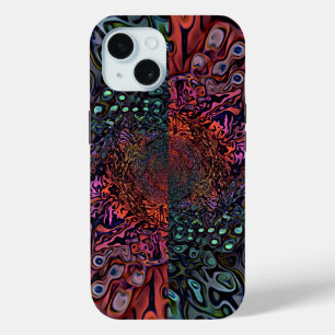 Coque Case-Mate iPhone Conception Abstraite de Kaléidoscope Fractal Élect