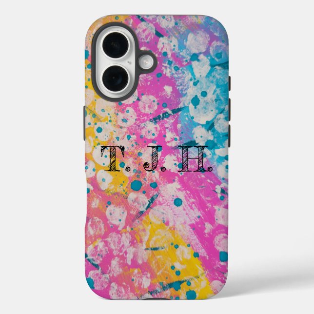 Coques Case-Mate iPhone Conception abstraite de multicolore brillant (Verso)