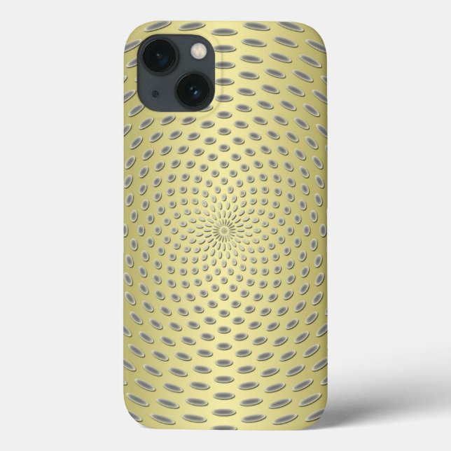 Coques Case-Mate iPhone Conception Abstraite Dorée (Verso)