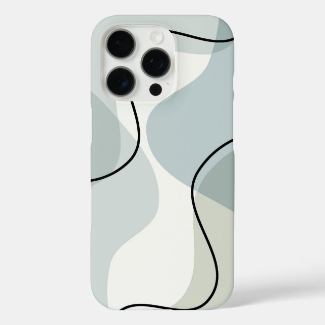 Coques Case-Mate iPhone Conception abstraite douce - Art esthétique minima (Verso)