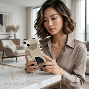 Coque Case-Mate iPhone Conception Abstraite Géométrique Minimaliste de Lu