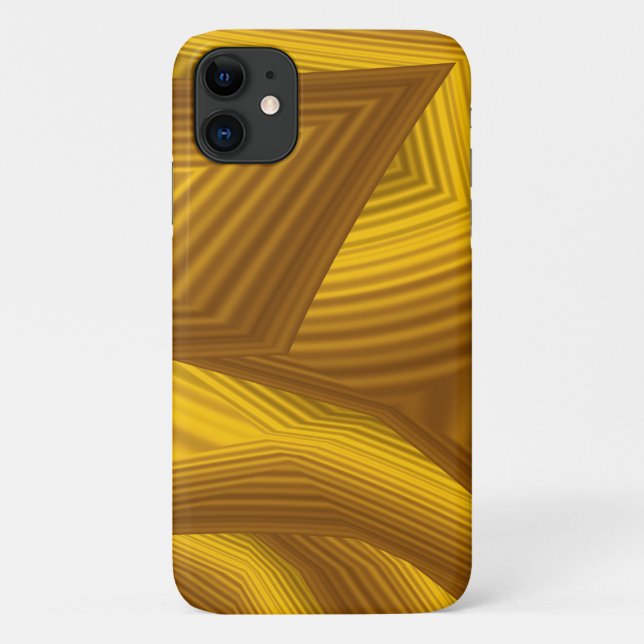 Coques Case-Mate iPhone Conception abstraite géométrique orange Brown (Dos)