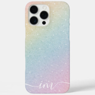 Coque iPhone 16 Pro Max Conception abstraite moderne avec Initiales et Nom