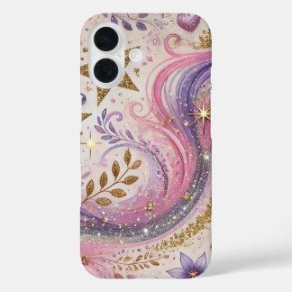 Coque Pour iPhone 16 Conception asymétrique glamour
