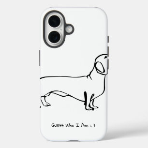 Coque Pour iPhone 16 Conception Chic Dachshund personnalisable
