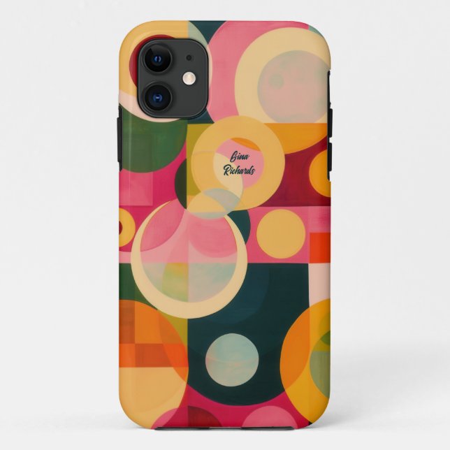 Coques Case-Mate iPhone Conception circulaire Abstraite (Dos)