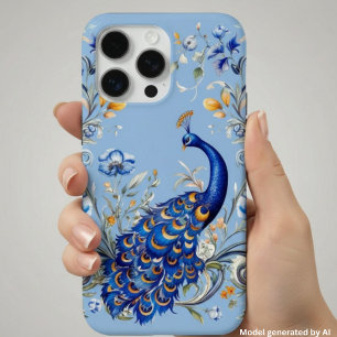 Coque Case-Mate iPhone Conception classique de paon - Cadeau élégant pour